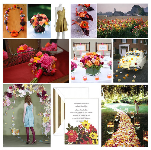 The flowers of color and style are undoubtedly the most used to embellish 
