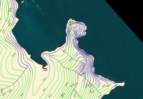 Rapa Iti - EEVS Map NE Coast Contours Redigitized (1-10,000)