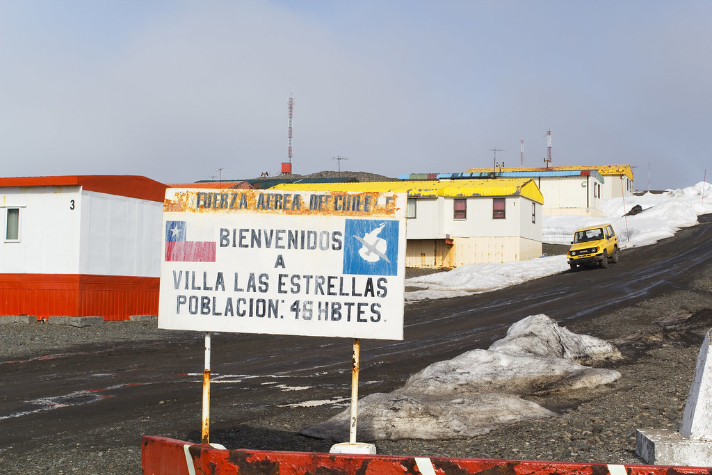 Arriving at Frei Station in Antarctica