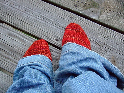 Sock pal socks from Knittyboard sock swap