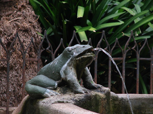 frog fountain ornament, Barcelona Cathedral