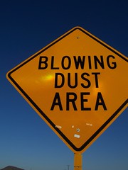 More dusty desert near Salome, Arizona