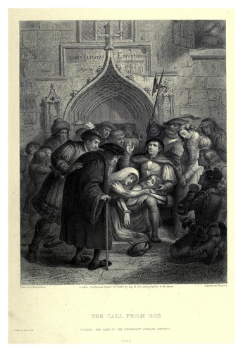 004-La llamada de Dios-Illustrations of the life of Martin Luther 1862- Pierre Antoine Labouchère