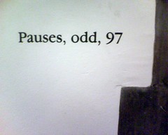 odd pauses