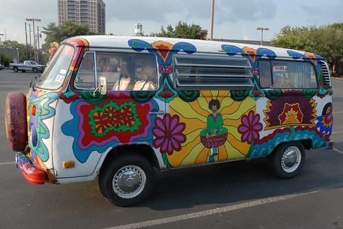 Groovy Hippie Van I've seen this artcar twice Both times it was parked at