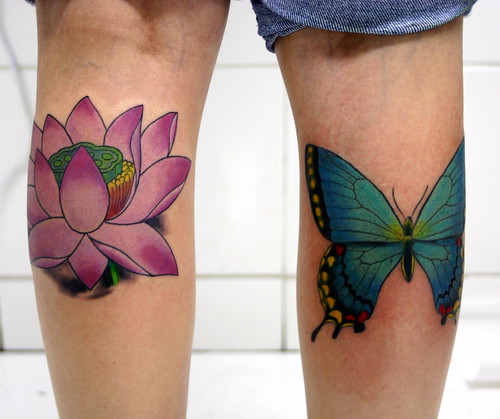 butterfly tattoo oldschool