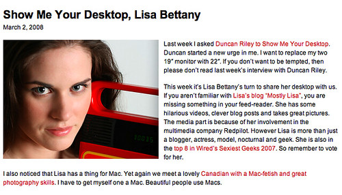 Show me your desktop Lisa Bettany (Beta News)
