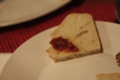 bread with sun dried tomato pesto