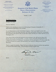 Letter from Representative Baird