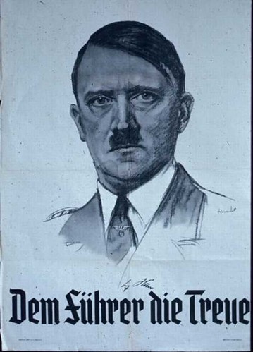 Nazi Poster - Adolf Hitler; Dem Führer by vistion. World War II - Propaganda 