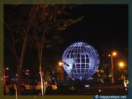 SM Mall of Asia - globe (blue light)
