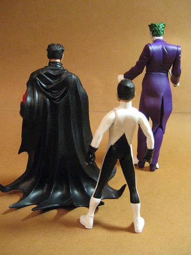 Robin, Damian and Joker