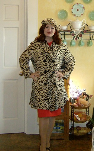 My Grandmother's coat and barrett, too big but I really don't want to alter it