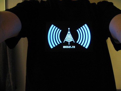 Camiseta que detecta señal de Wi-Fi