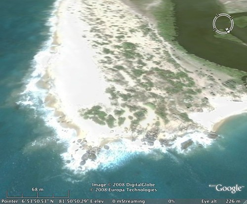 Potuvil Point - Google Earth close up facing South