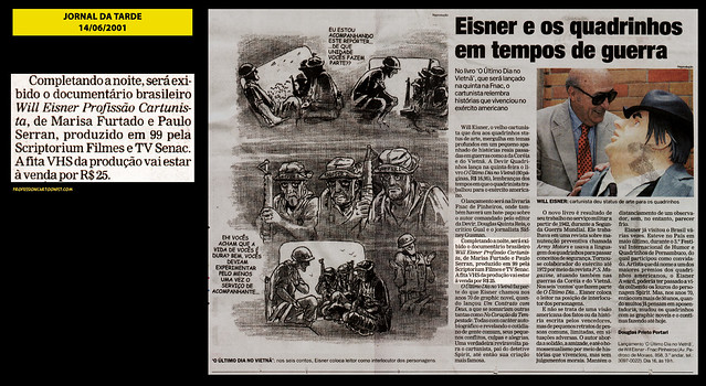 "Eisner e os quadrinhos em tempos de guerra" - Jornal da Tarde - 14/06/2001