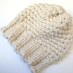 loom knit hat