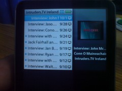 iPod Interface (Video now playing)