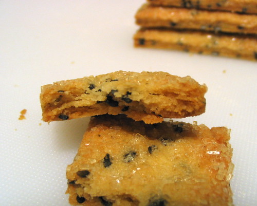 Flaky Black Sesame Cookies