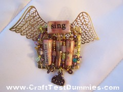 Paper Bead Angel Pin