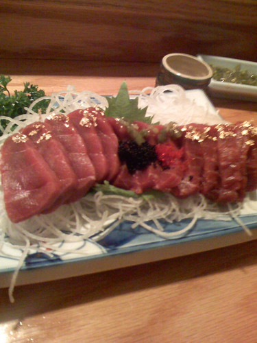 Blue fin tuna sashimi