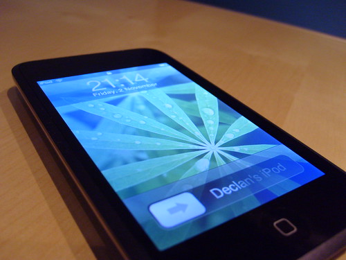 iPod Touch Unlock by DeclanTM. Custom unlock text.