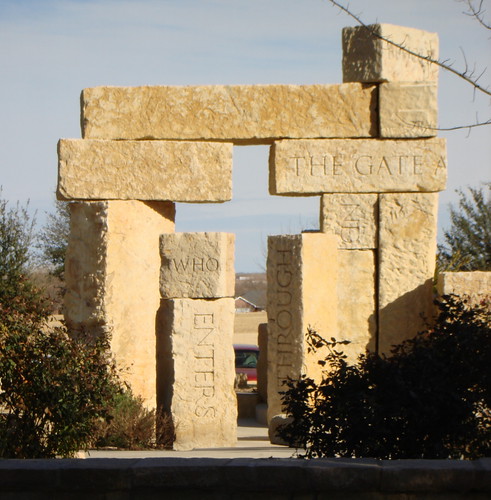 Rock Sculpture at Abilene Christian University; ← Oldest photo