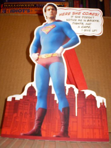 Front of Superman Returns Valentine Card 2008