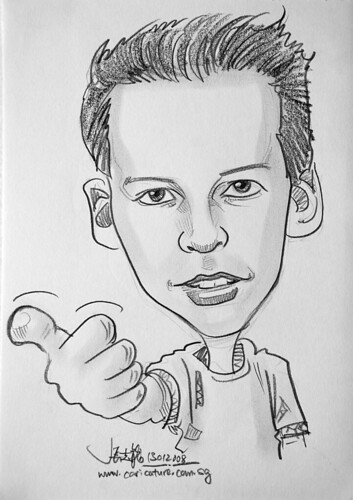 Caricature pencil Norway 14a