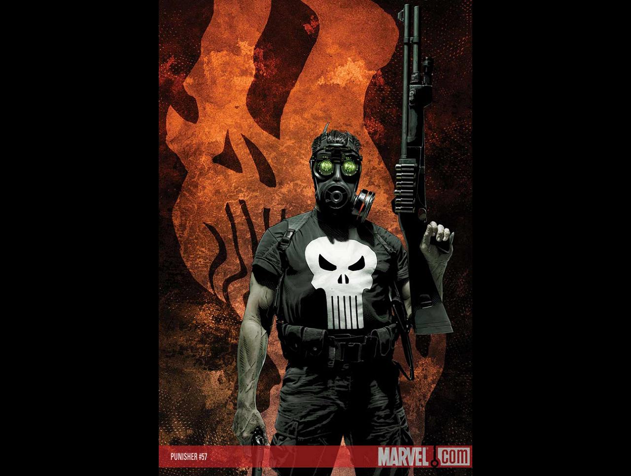 The Punisher wallpaper is huge. The others should look fine on a 1024x768 