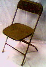 Folding Rental Chair-Brown