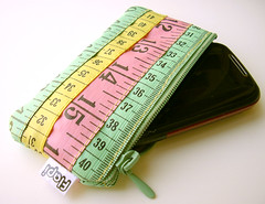 Green, Pink and Yellow Measuring Tape Cozy