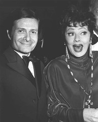 Jerry Herman and Lucille Ball.