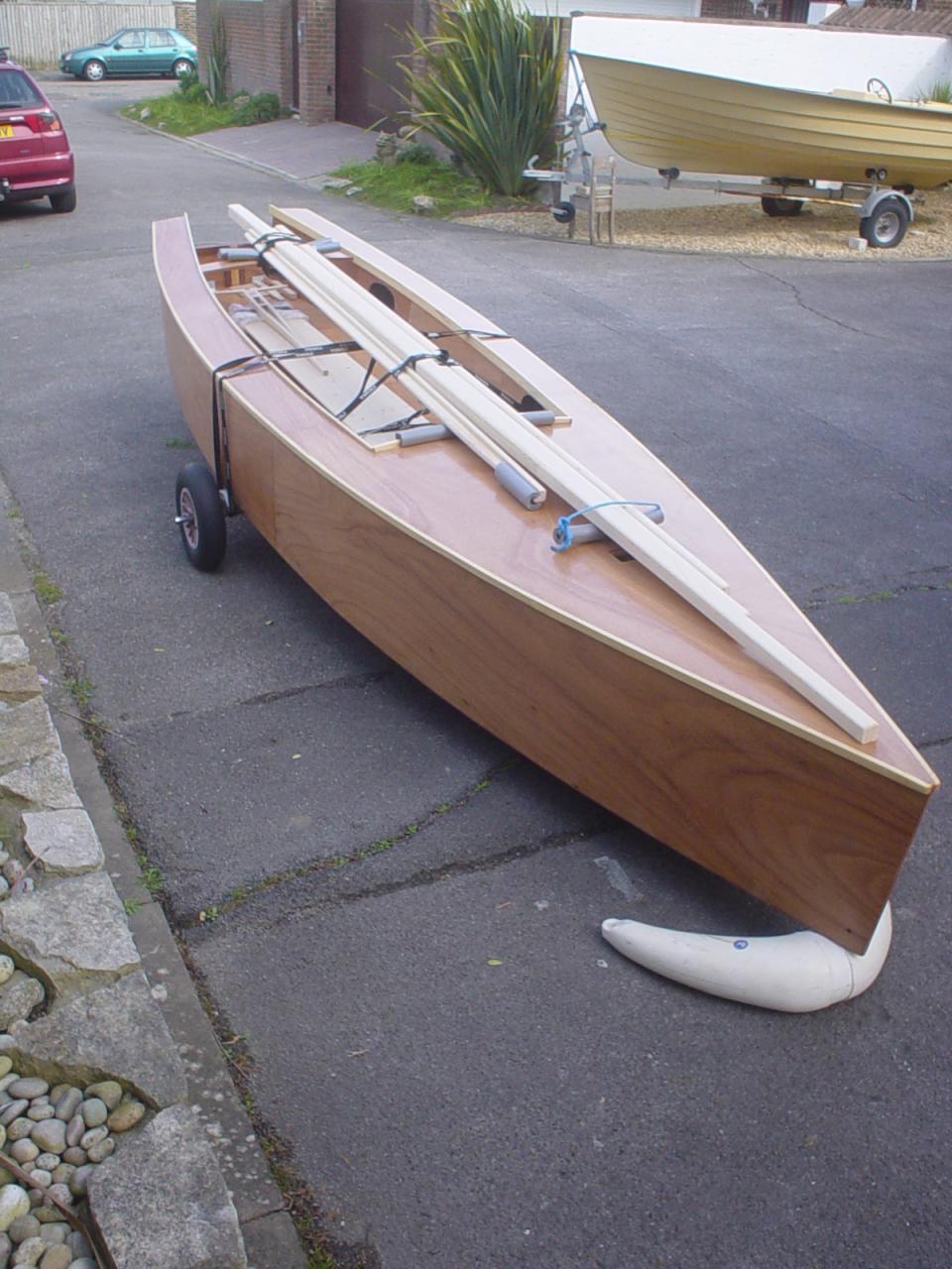Gifted Amateur Boatbuilder Chris Perkins has laboured during some of 