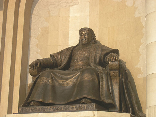 genghis khan empire. Genghis Khan addressing his