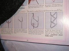 closed feather stitch in the book