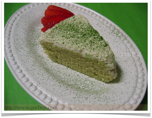 Japanese Green Tea Chiffon Cake