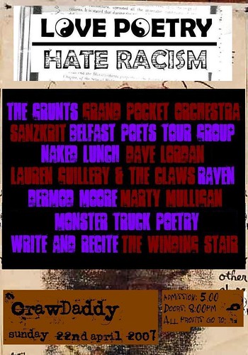 love and hate poems. Love Poetry Hate Racism - a