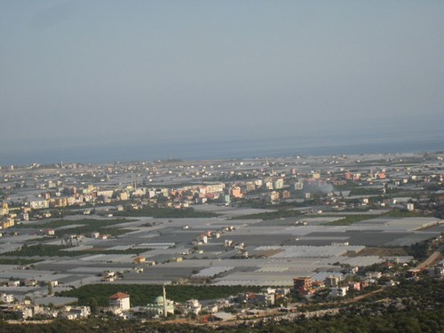greenhouses landscape southwest Turkey