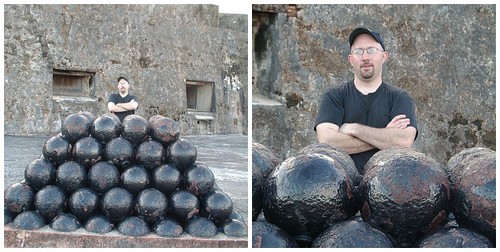 cannon balls at fort