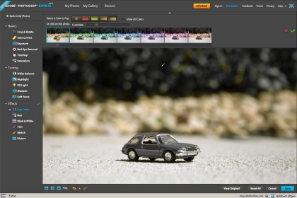 Adobe Photoshop Express beta Screenshot