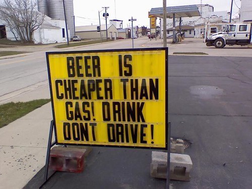 Beer is cheaper than gas