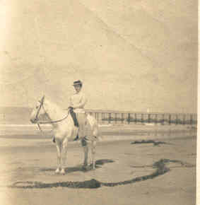Grandma on a horse on Coronado 1904