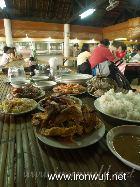 Our sumptous meal at Tatoy's Manokan and Seafoods