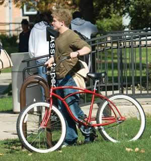 Cardinal Red Bike program at North Central College