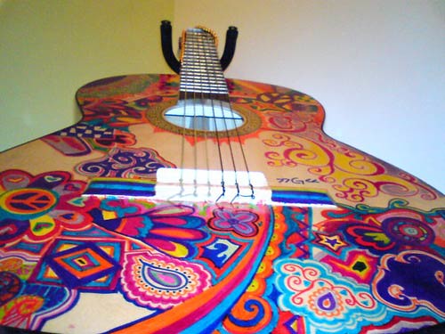 Alezgirl - DeviantART art guitar painted decoration