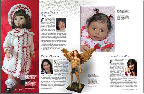 My work in Dolls Magazine, pages 34, 35 - Meu trabalho na revista Dolls Magazine by TatiDoll