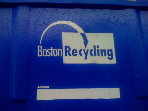 Made in Canada - Boston Recycling Bin Front