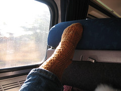 L-Bee sock on Train 101407