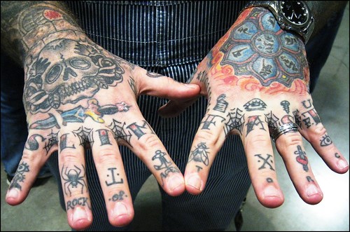 Bubba's Hand Tattoos New spider webs 